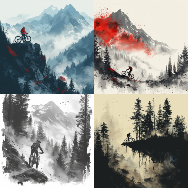 midjourney-prompt-beispiel-1-background-for-hero-section-of-mountainbike-company-with-a-clean-and-simple-design