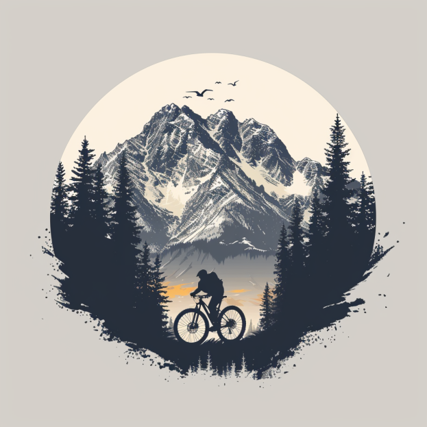 midjourney-prompt-beispiel-2-ux-ui-logo-of-a-mountainbike-company-with-a-clean-and-simple-design